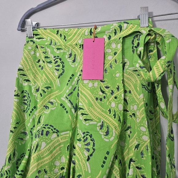 Rhode Green Willow Mini Skirt in Lime Diamond Stitch NWT - Picture 3 of 12